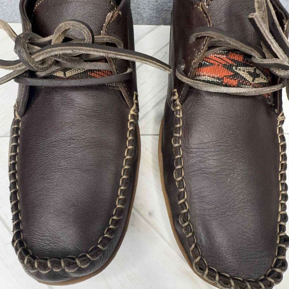 Soul Of Africa‎ Leather Moccasin Loafer Shoe Size UK 7 - Men's 8 Women's 9-9.5 - Picture 5 of 10